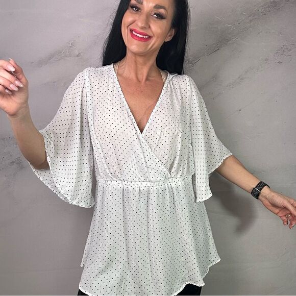 torrid Tops - Torrid beautiful polka dot top blouse